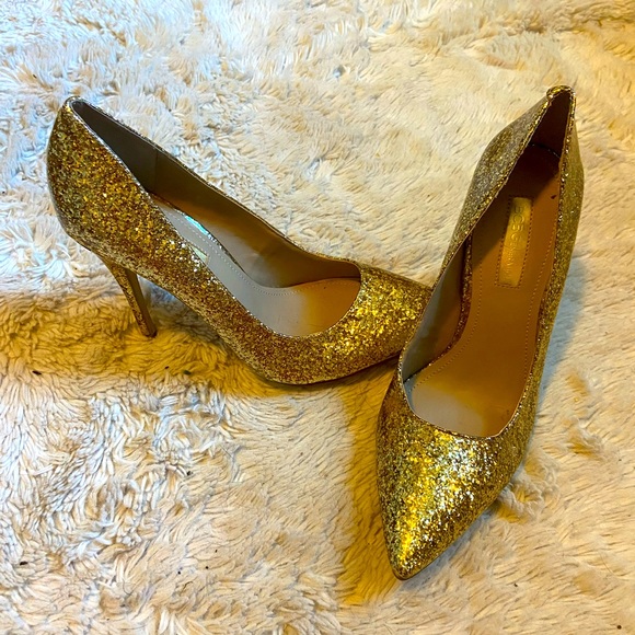 Never worn! BGBG glitter heels - Picture 1 of 4